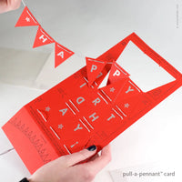 Birthday Pull-A-Pennant Greeting Card