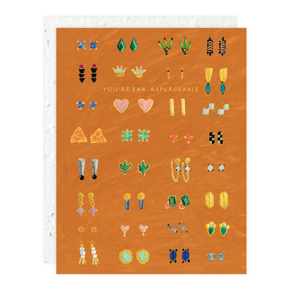 Earrings Love + Friendship Card