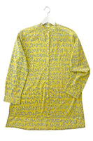 Long Cotton Button-Down Shirt