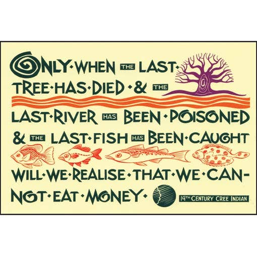 Cree Saying Postcard