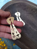 Timanfaya Brass Earrings