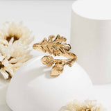 Adjustable Oak and Acorn Ring