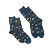 Vintage Camera Crew Socks