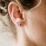 Hyalite Stud Earrings in Turquoise