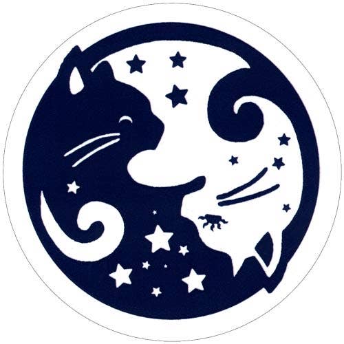Yin Yang Cats Sticker