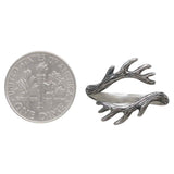 Sterling Silver Small Adjustable Antler Ring