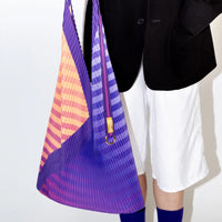 Pleated Y Bag Claudia Purple