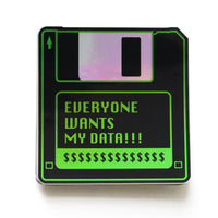 Everyone Wants My Data Sticker Y2K Disk Retro Holo Sticker