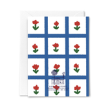 Floral Gingham Everyday Card