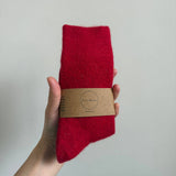 Fluffy Angora Socks