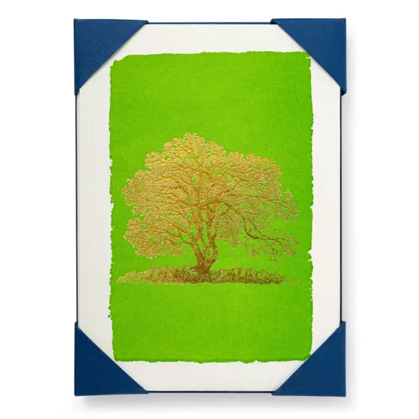 Gold Tree Notelet Cards 5-Pack