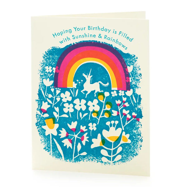 Unicorns & Rainbows Birthday Card