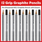 Grip Writing EcoPencil with Eraser (HB)