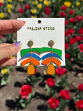 Balance Earrings in Multi-Color Enamel