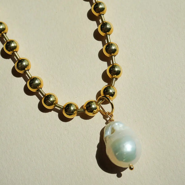 Baroque Ball Chain Necklace