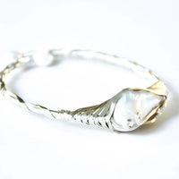 Silver Bracelet with Keshi Pearl