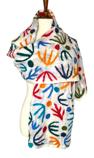 Matisse Cut-Outs Felted Scarf