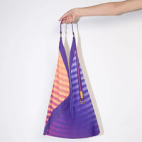 Pleated Y Bag Claudia Purple