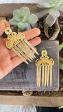 Falling Felines Brass Earrings