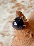 Iolite & Silver Ring