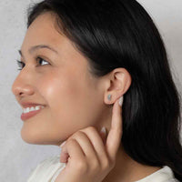 Tiny Butterfly Wing Post Earrings