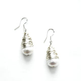 Wire with Pearl Earrings