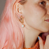 Abstract Wave Earring