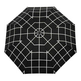 Compact Duckhead Umbrella in Black Grid