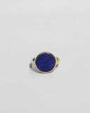Lacuna Ring in Lapis, Brass