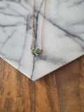 Porcelain Leaf Pendant Necklace