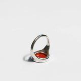 Lacuna Ring in Red Jasper, Sterling Silver