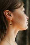 Day & Night Hoop Earrings in Gold