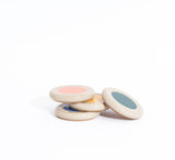 Multicolor Ceramic Coaster Set