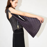 Pleated Y Bag Claudia Black