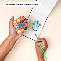 Viviva Metallic Set - 15 Watercolors