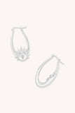 Day & Night Hoop Earrings in Silver