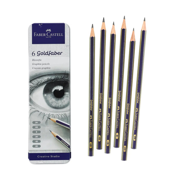Goldfaber Graphite Pencils, Tin of 6