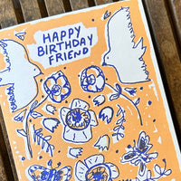 Birds-N-Butterflies Birthday Card