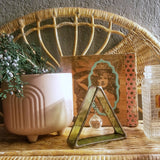 3D Stained Glass Pyramid with Disco Prism by Lost & Found Design