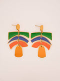 Balance Earrings in Multi-Color Enamel