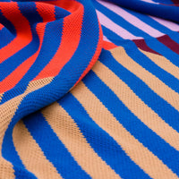 Quattro Stripe Knit Throw