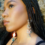 Mobile Earrings in Iridescent Ripple