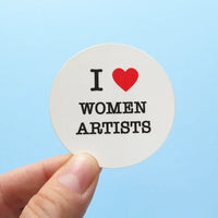 I love Women Artists Sticker