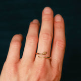 Bronze Adjustable Simple Snake Ring
