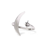Bronze Adjustable Moon and Star Ring