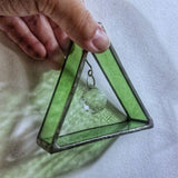 3D Stained Glass Pyramid with Disco Prism by Lost & Found Design