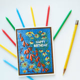 Wildflowers Happy Birthday Card