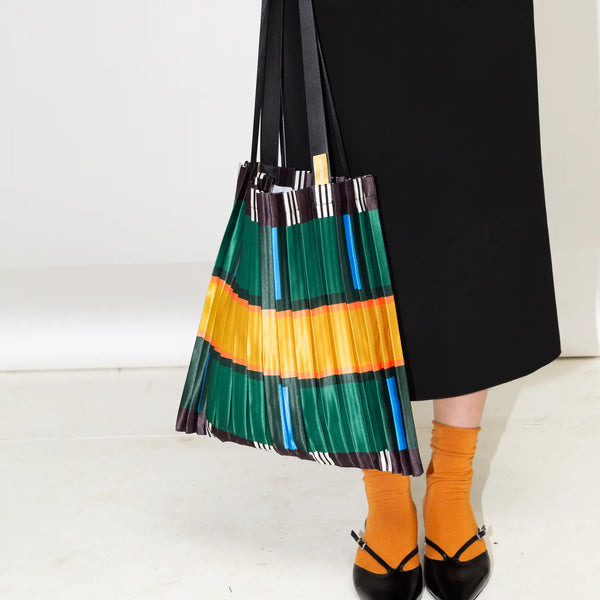 Satin Pleated Tote Bag Orosei