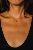 Evil Eye Necklace in Pink Sapphire