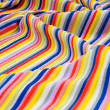 Circus Stripe Knit Throw in Rainbow